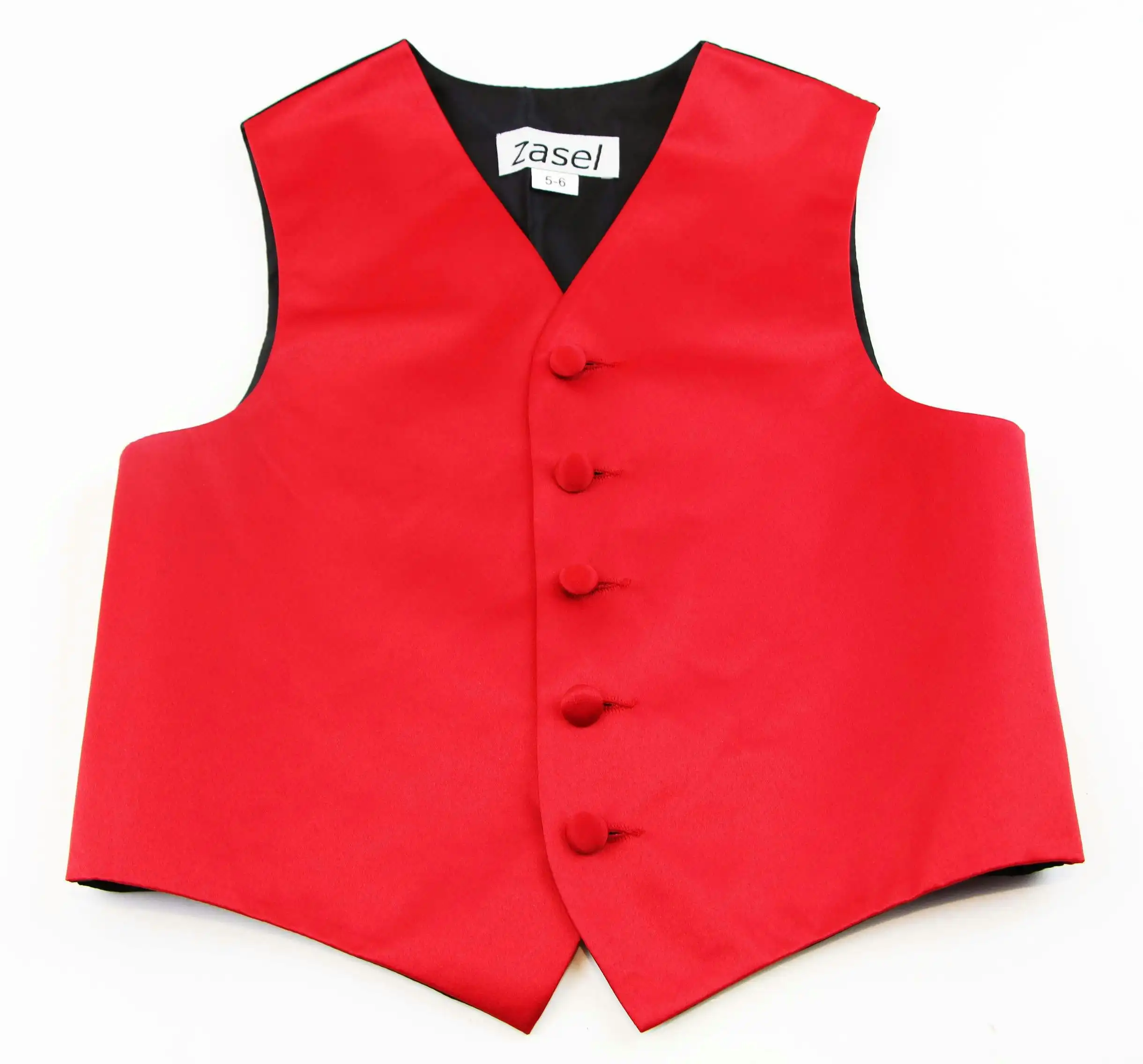 Red Boys Junior Vest Adjustable Waistcoat