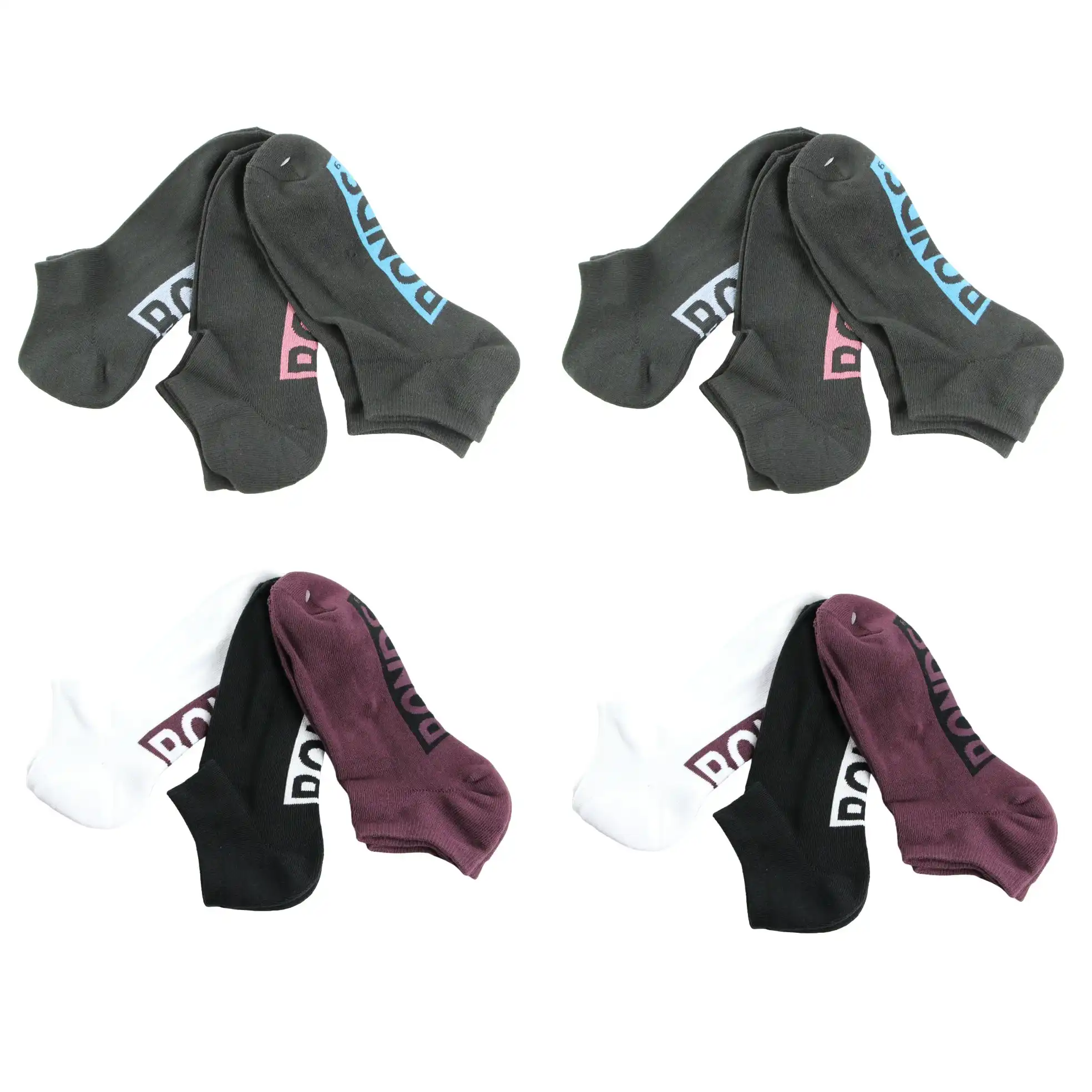 12 Pairs X Mens Bonds Cushioned Low Cut Sport Socks