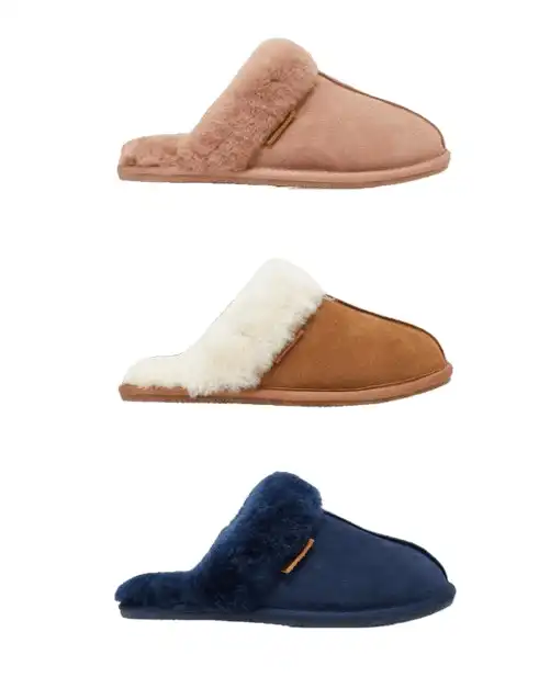 Womens Hush Puppies Cushy Slippers Warm Winter Slip On Shoes