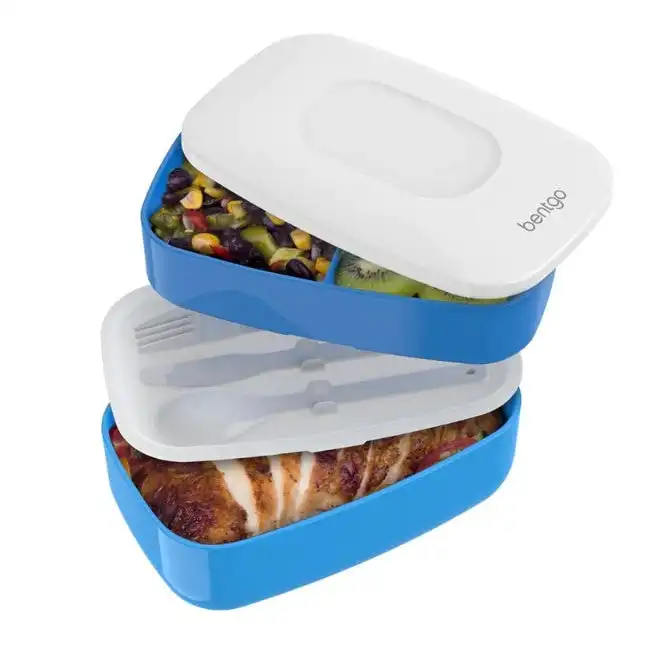 5 x Bentgo All-In-One Lunch Box Container Storage Blue