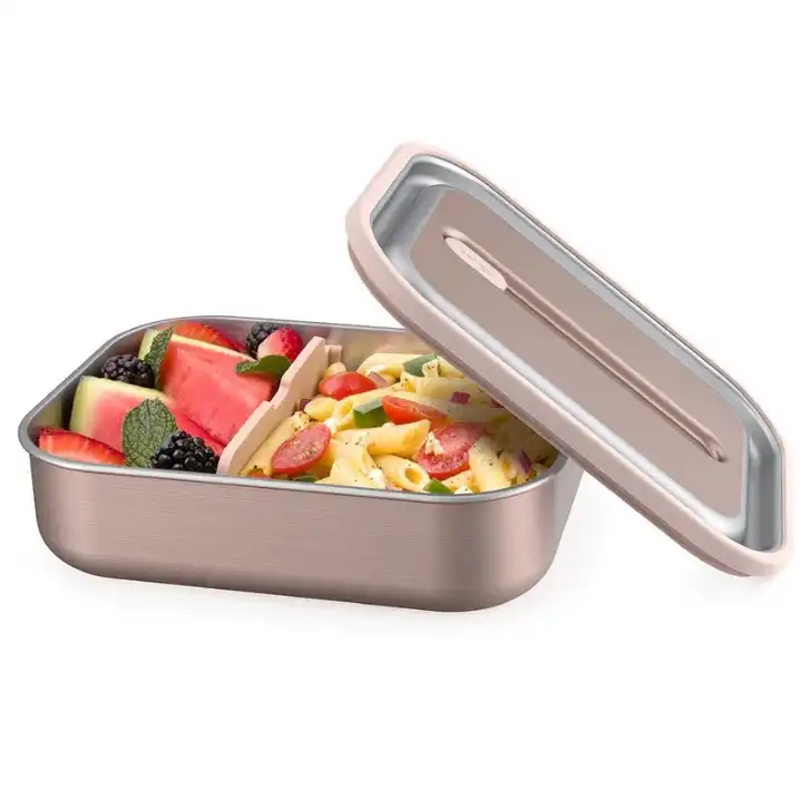 3 x Bentgo Stainless Steel Lunch Box Container Storage Rose Gold