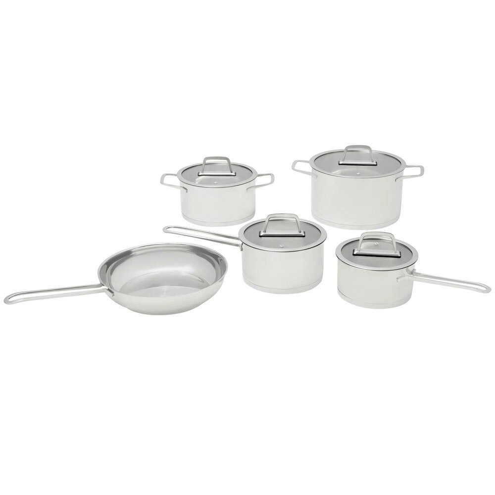 5pc Westinghouse Stainless Steel Pot & Pan Gas/Induction Frypan/Saucepan Set