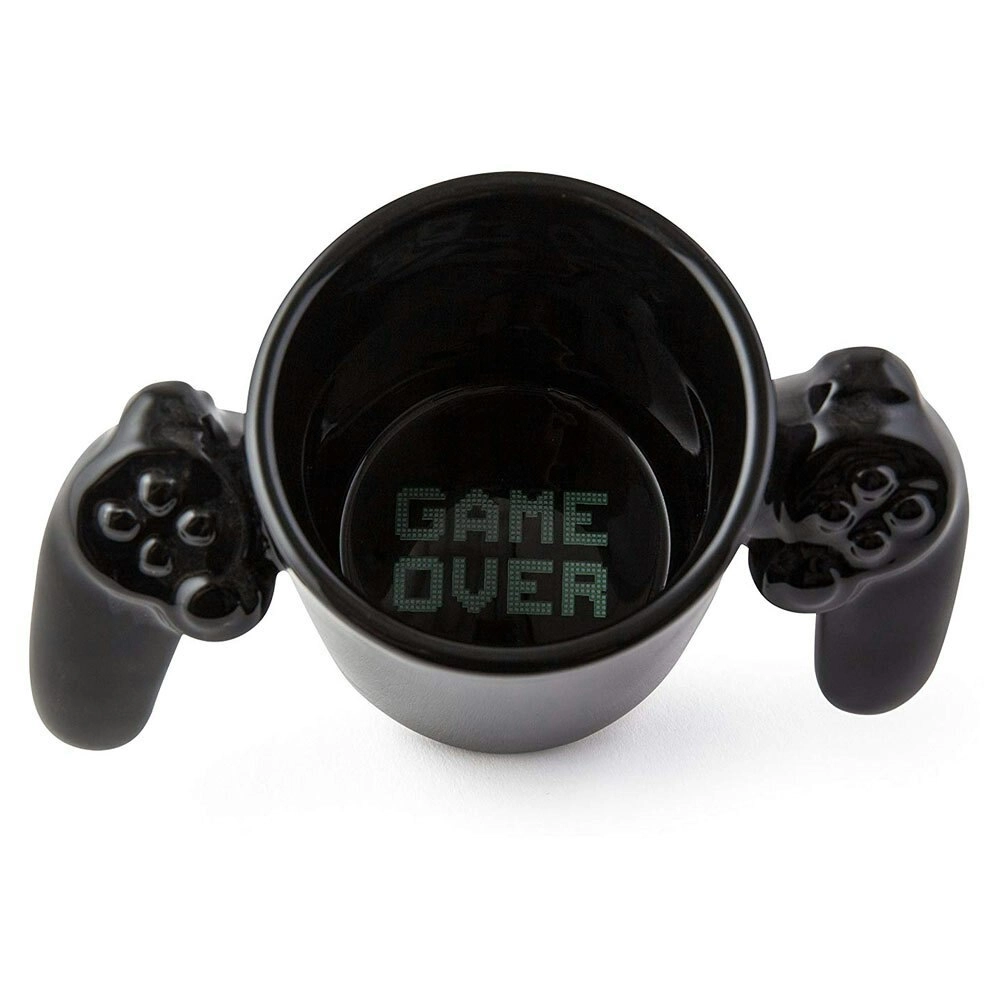 Bigmouth Game Over Controller Drinkware Tea/Coffee Ceramic Mug Hot Drink Cup BLK