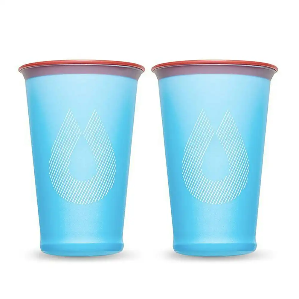 2pc Hydrapak 200ml Reusable Soft Speed Cup Drink Camping/Hiking Hydration Malibu