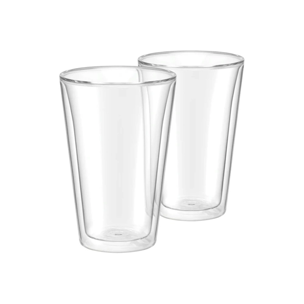 2pc Breville 400ml The Iced Coffee Duo Glasses Borosilicate Heat Resistant Clear