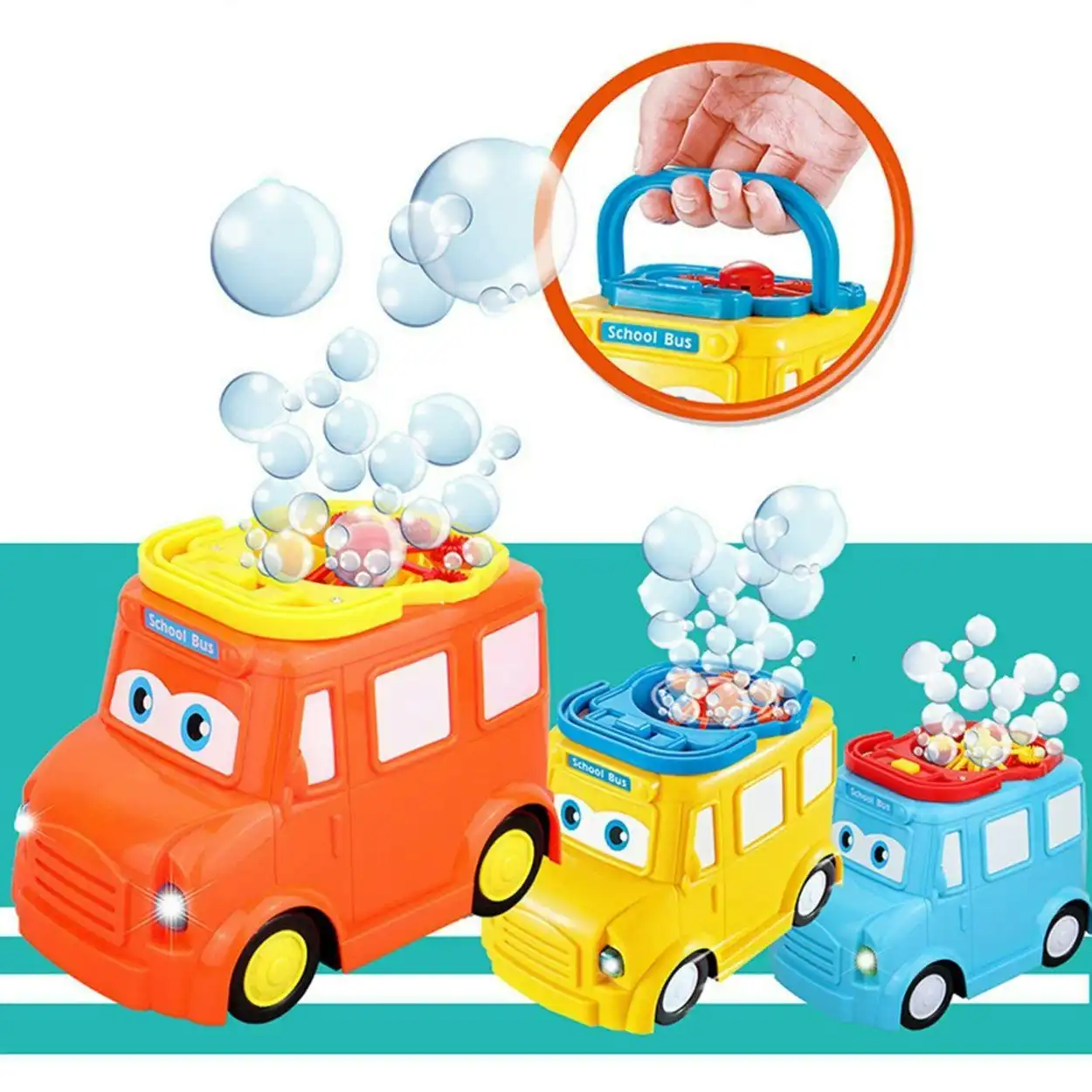 Kidst Bubble Toy School Bus Toy Bubble Maker & Bubble Blowing Kids Fun Toy