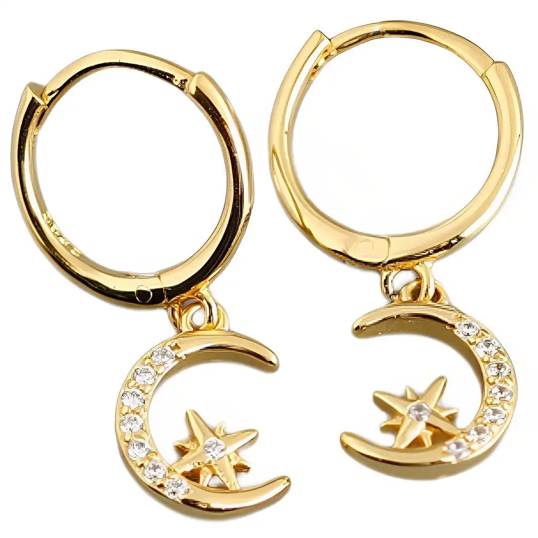 Anyco Fashion Star Zircon Earrings