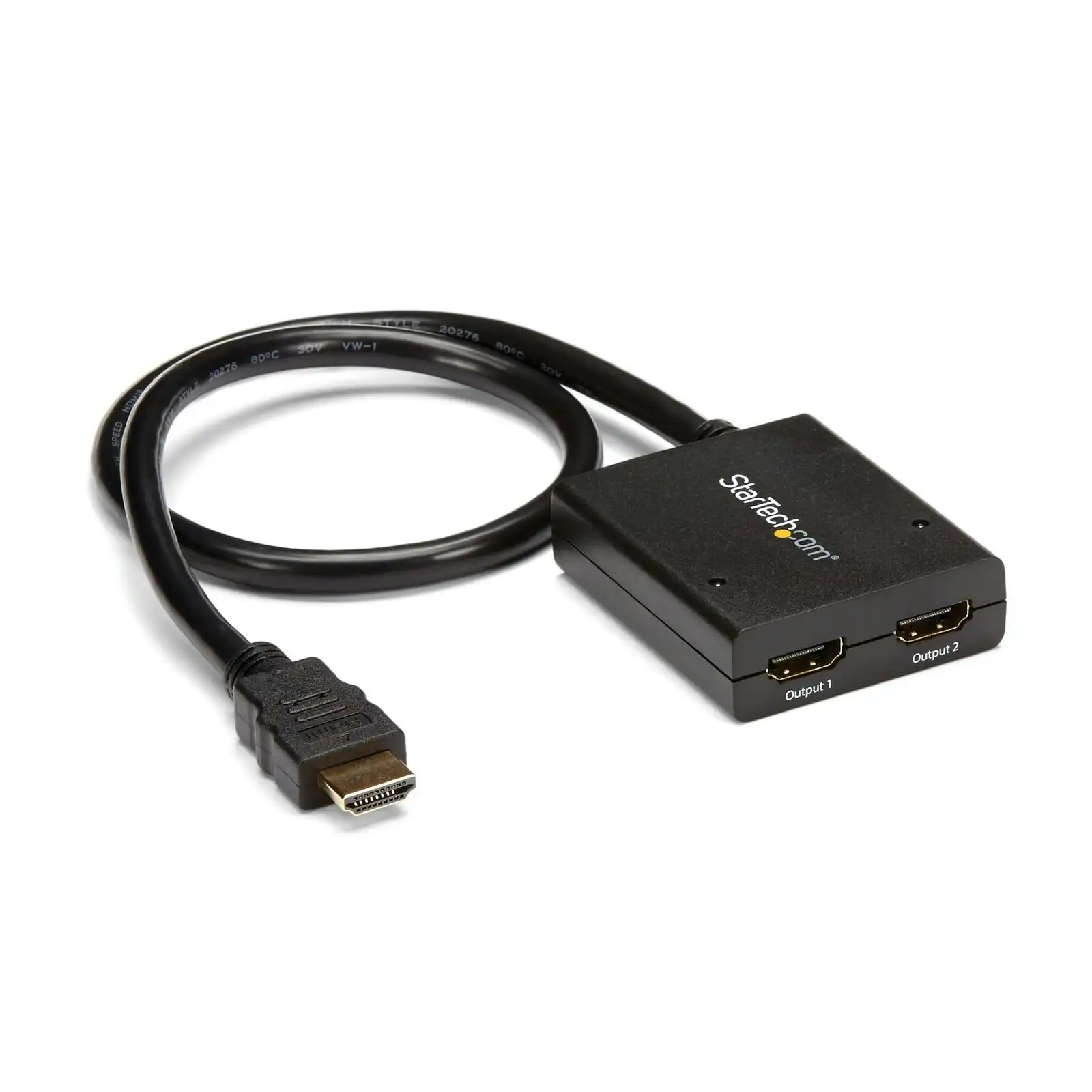 Star Tech 2 Port 4K 30Hz/3D Display 7.1 Surround Sound HDMI 1.4 Video Splitter