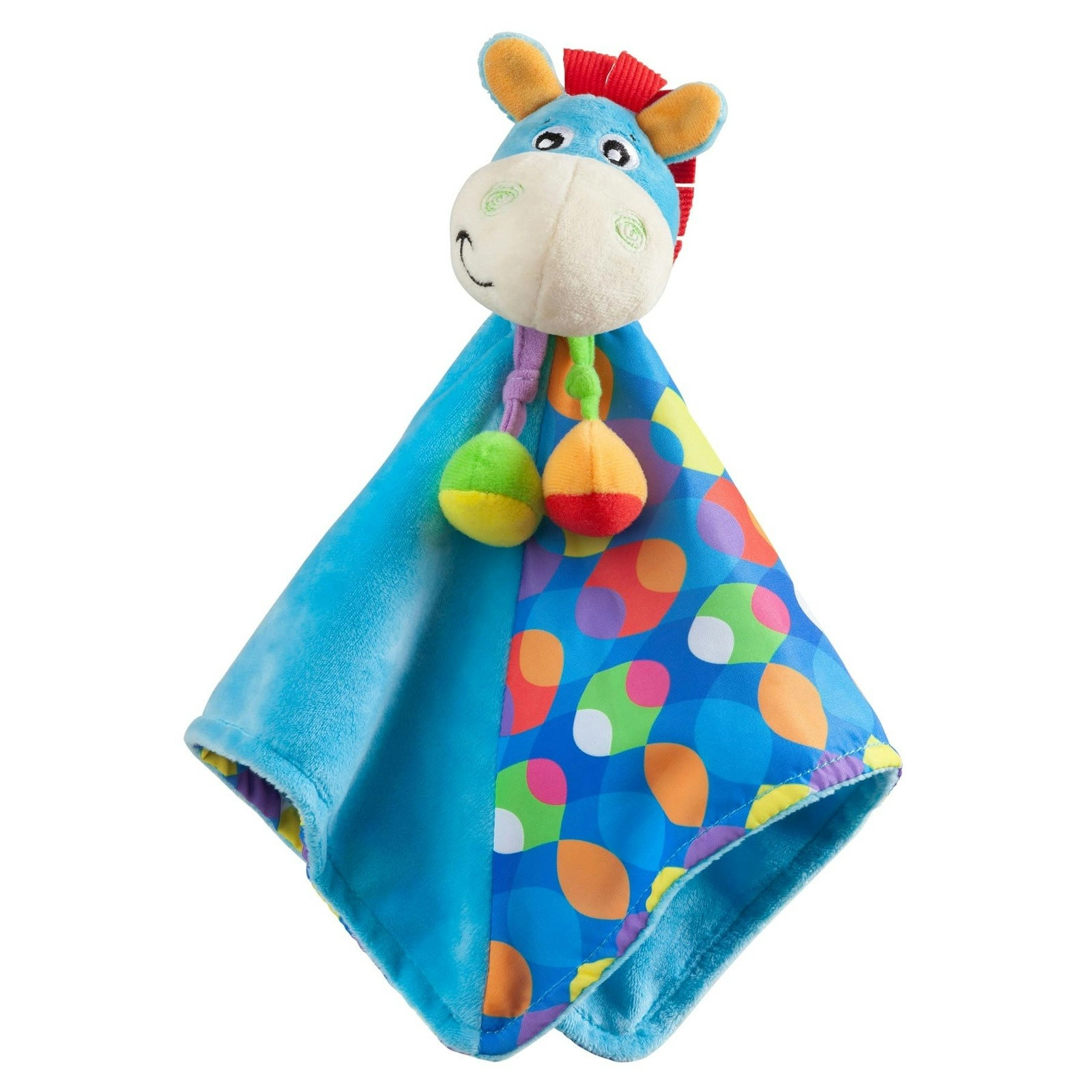 Play Gro 30cm Soft Plush Clip Clop Comforter Baby/Infant Cow Animal Toy 0m+ Blue