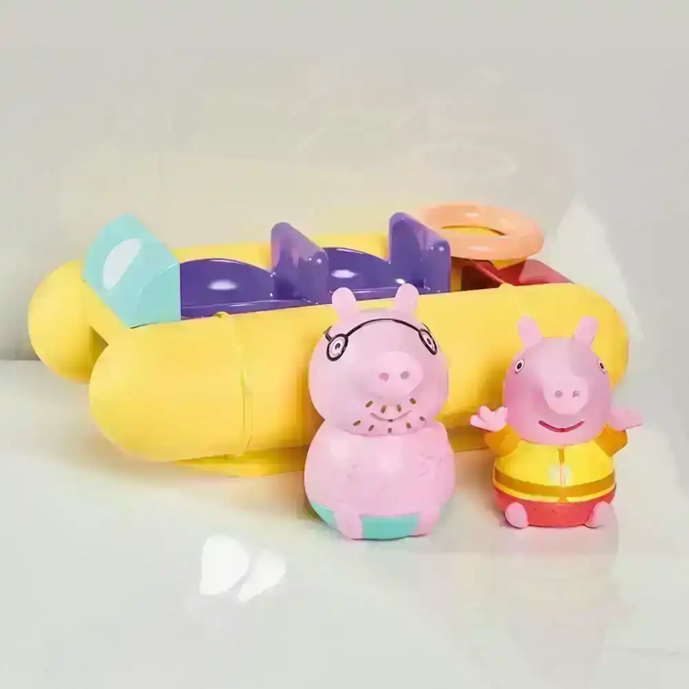 Tomy Peppa Pig Pull & Go Pedalo Baby/Toddler Bath Time Water Fun Float Toy 18m+