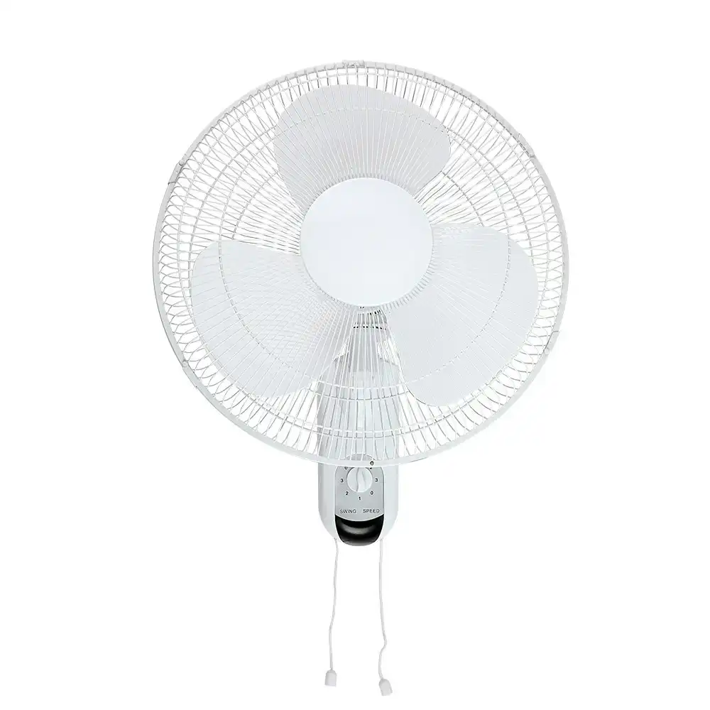 Heller HWF40P 40cm Oscillating Wall Mountable Fan/Air Cooling/Pull Cord Control