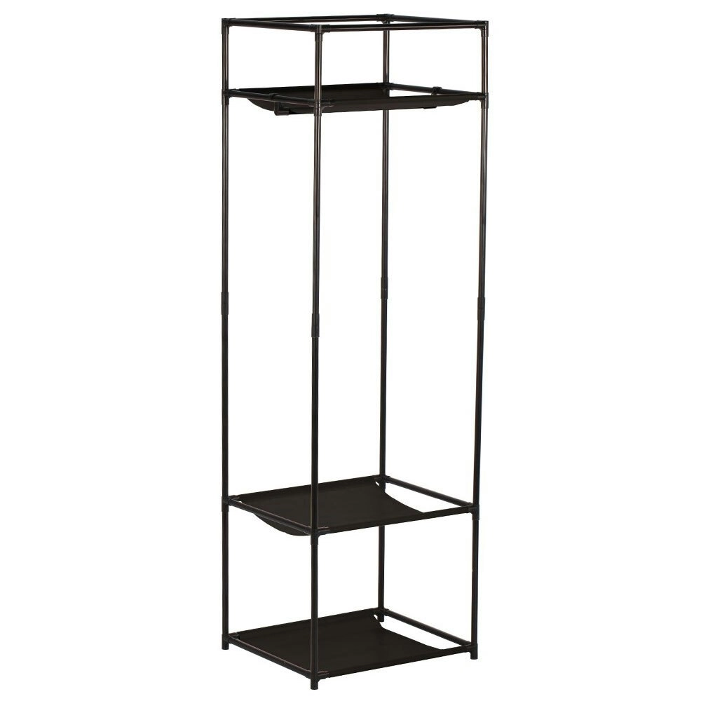 Boxsweden 3 Tier Wardrobe Organiser Clothes/Garments/Shirts Hanger/Storage Black