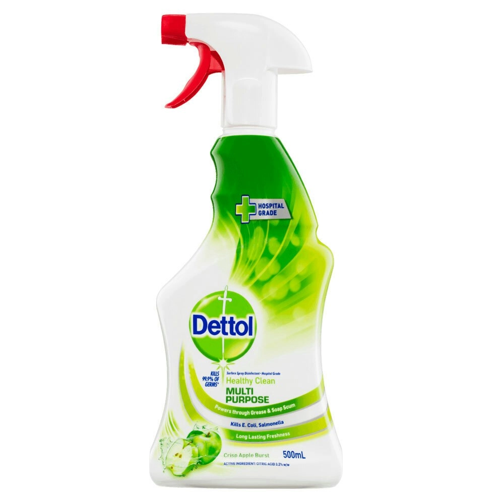 Dettol Multi-Purpose 750ml Spray Antibacterial Liquid Cleaner Citrus Apple Burst