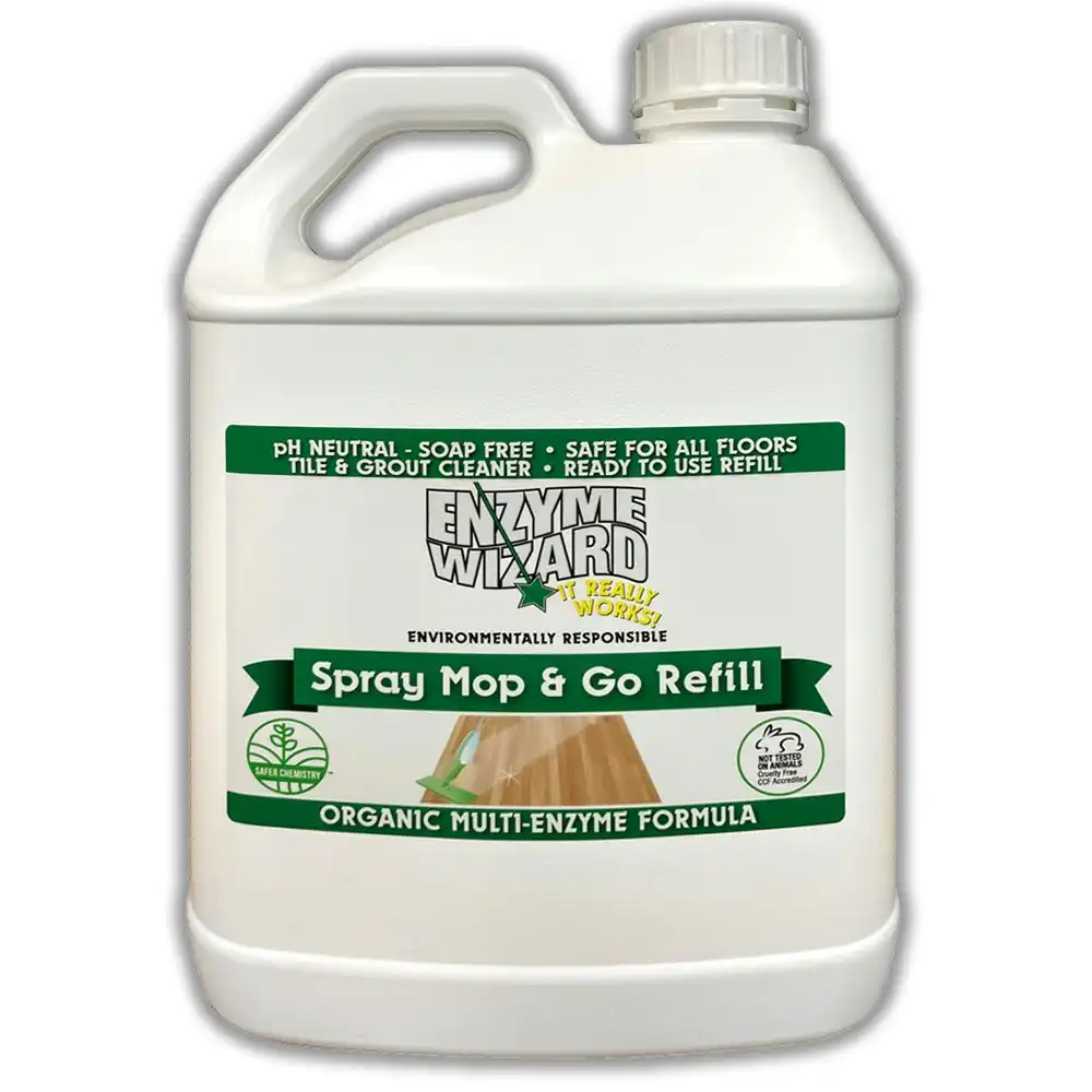 Enzyme Wizard Spray Mop & Go Refill 2.5L Hard Floor/Surface Tile/Wood Cleaner