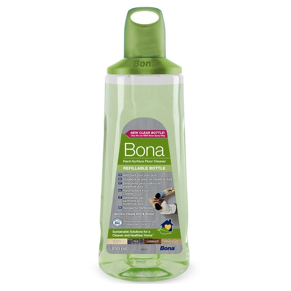 Bona 850ml Hard Surface Floor/Tile Cleaner Refill Cartridge For New Spray Mop