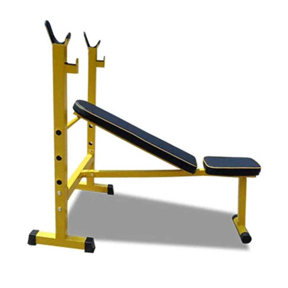 RBT310A Heavy Duty Weight Bench Flat Incline with Squat Rack