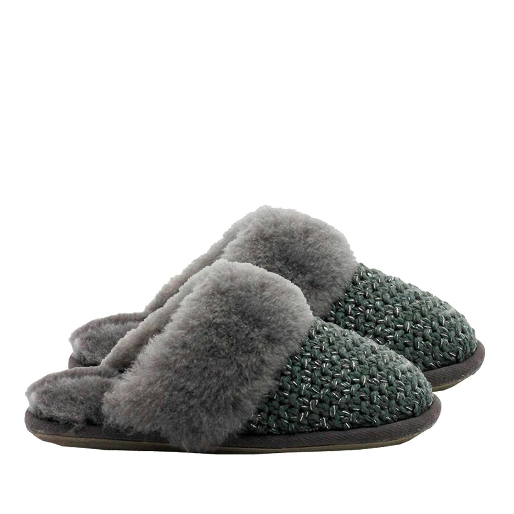 Waratah UGG® Sheepskin Knit Scuff - Grey