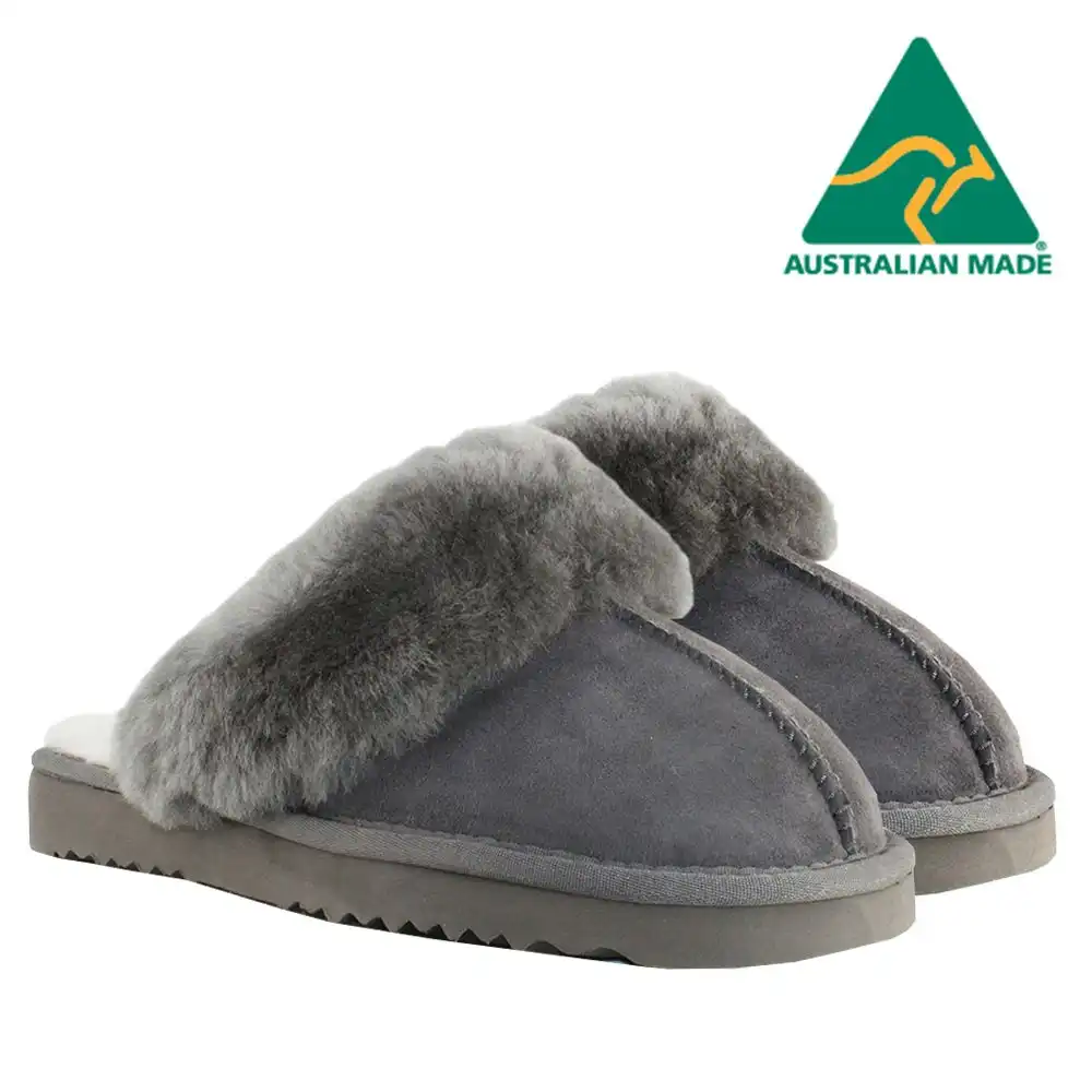 Waratah UGG® Australian Made Premium Sheepskin Ladies Scuff - Grey