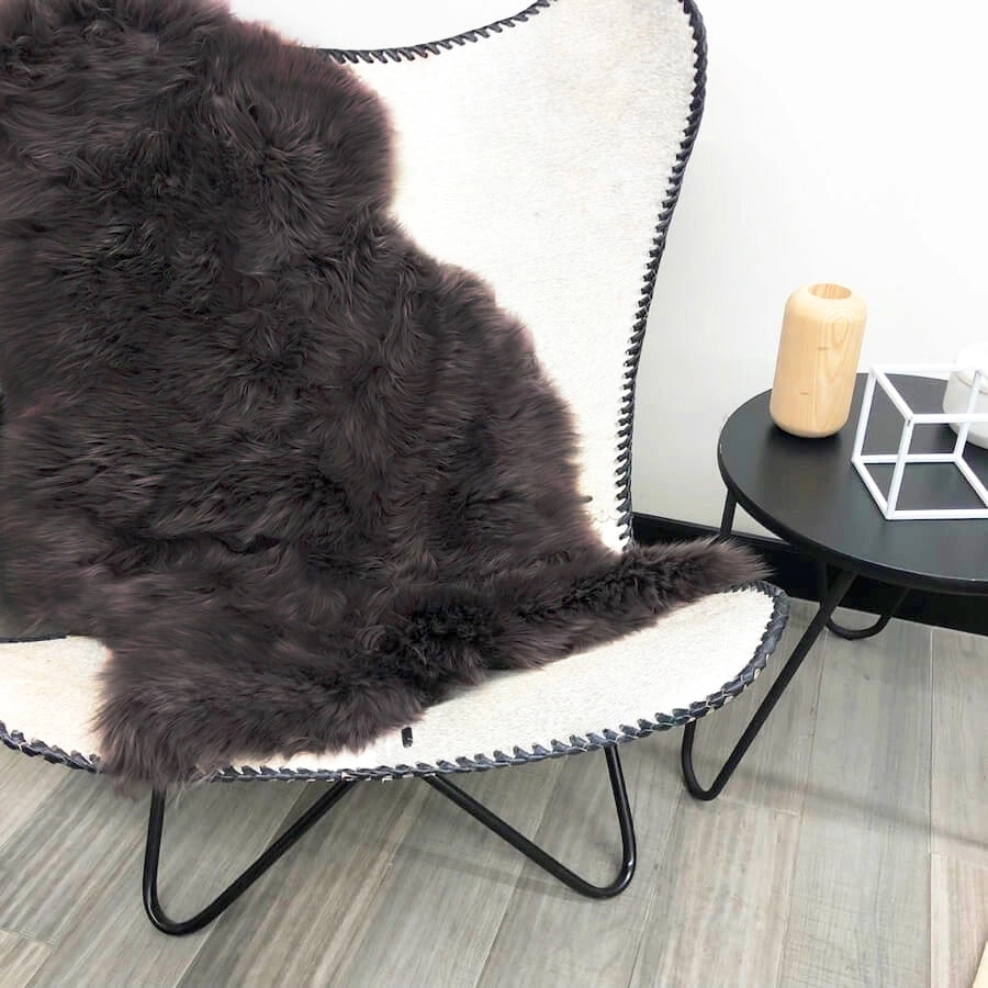 Merino Sheepskin Rug - Chocolate