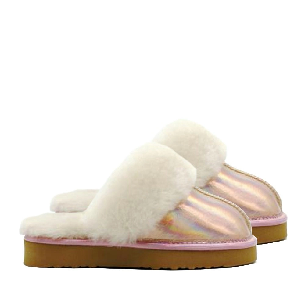 Waratah UGG® Holographic Kids Scuff - Rose Gold