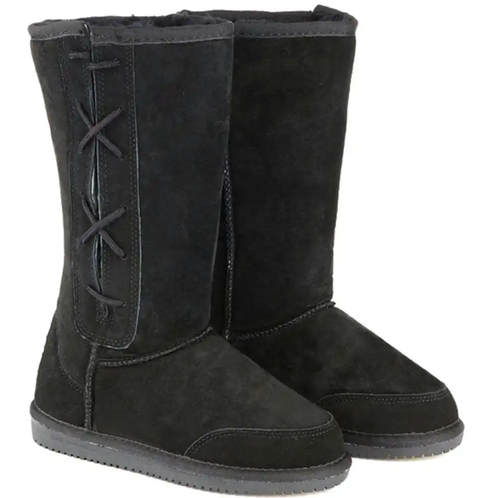 Original Ugg Australia Side Lace Long Black