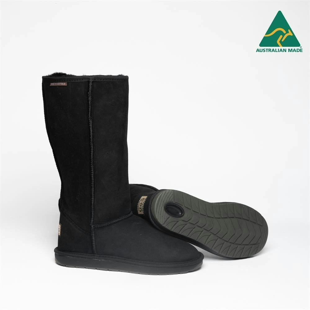 Original Ugg Australia Australian Made Long Classic Black Ugg Boots