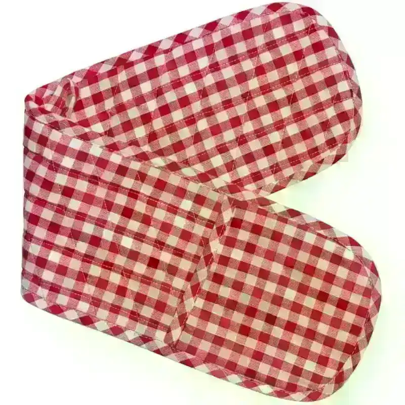 Rans Gingham Red Double Mitt