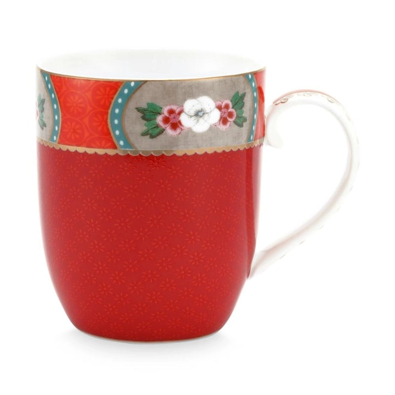 PIP Studio Blushing Birds Porcelain Red Small 145ml Mug