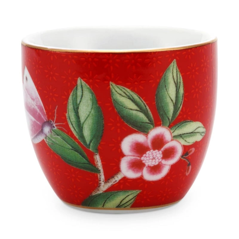 PIP Studio Blushing Birds Porcelain Red Egg Cup