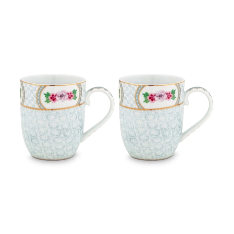 PIP Studio Blushing Birds Porcelain White Small 145ml Mugs Set of 2