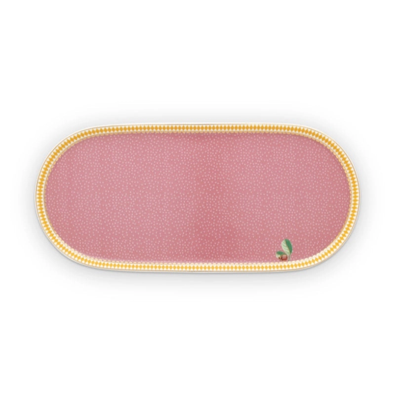 PIP Studio La Majorelle Pink 25x12cm Sugar and Cream Plate