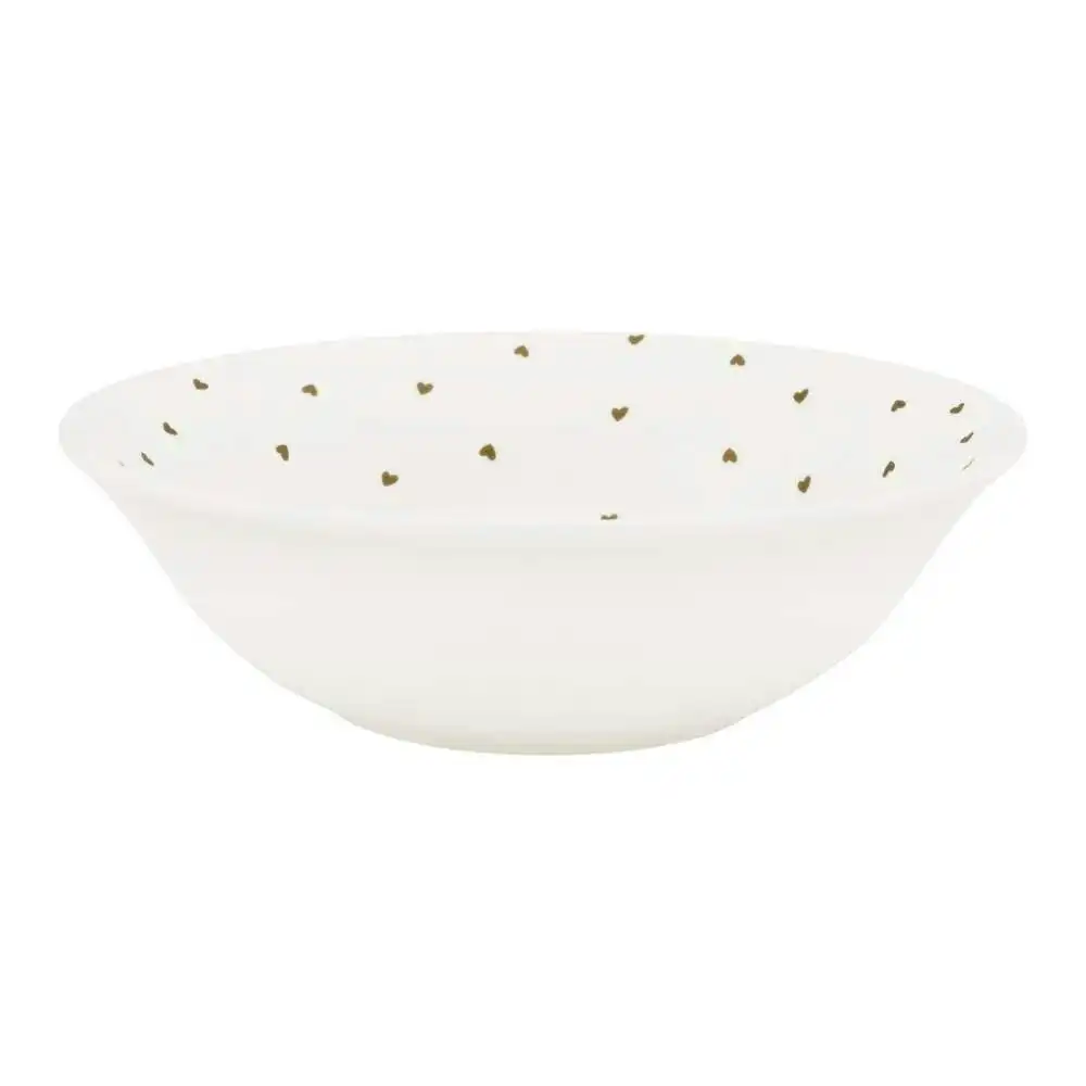 VTWonen White Golden Hearts 15cm Bowl