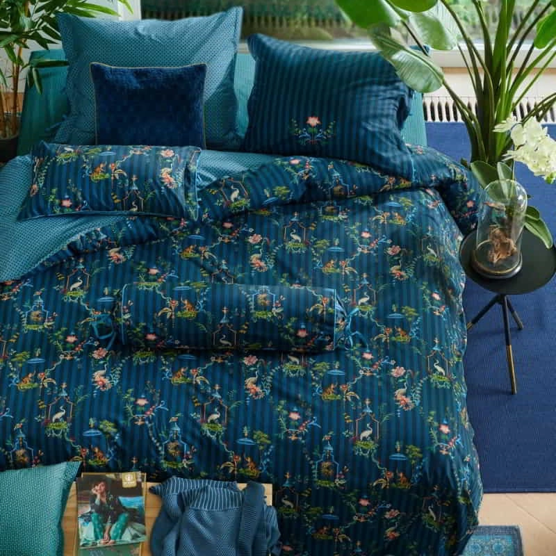 PIP Studio Singerie Cotton Dark Blue Quilt Cover Set