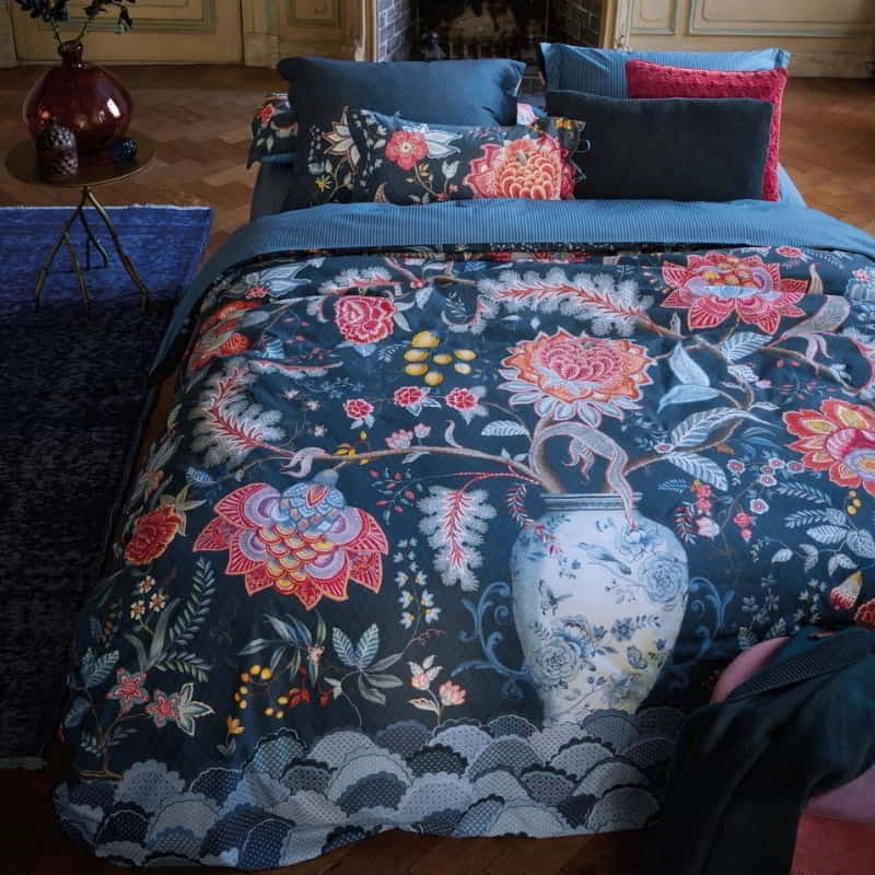 PIP Studio Tree of Life Cotton Dark Blue Quilt Cover Set