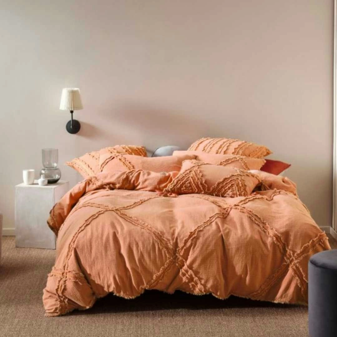 Linen House Heather Brandy Quilt Cover Set