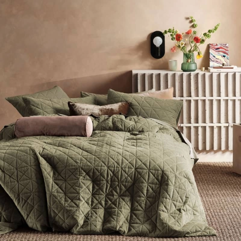 Linen House Heath Eucalyptus Quilt Cover Set