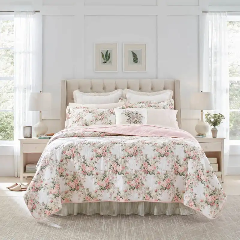 Laura Ashley Joyce Printed Coverlet