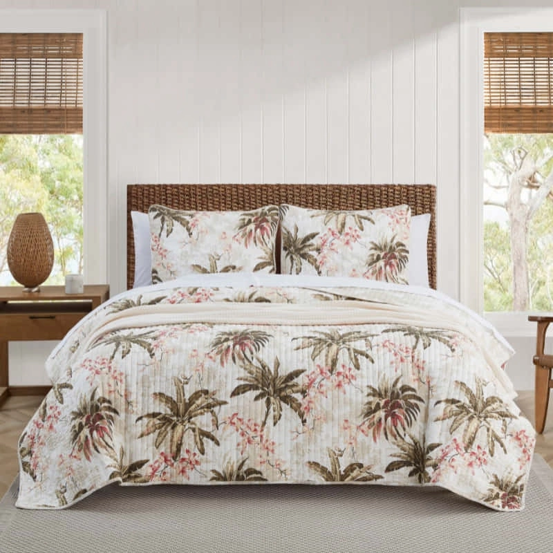 Tommy Bahama Bonny Cove Coconut Coverlet Set