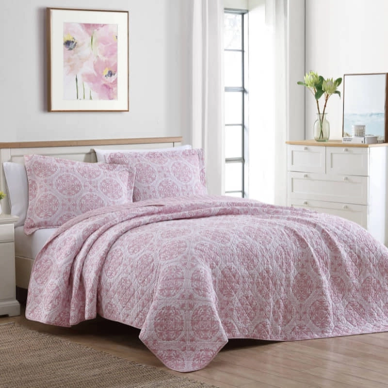 Laura Ashley Ayla Printed Coverlet Set