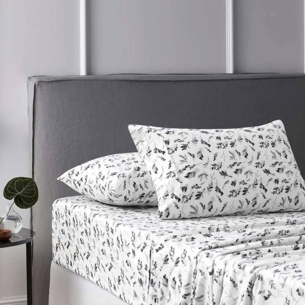 Accessorize Botanical Cotton Flannelette Sheet Set