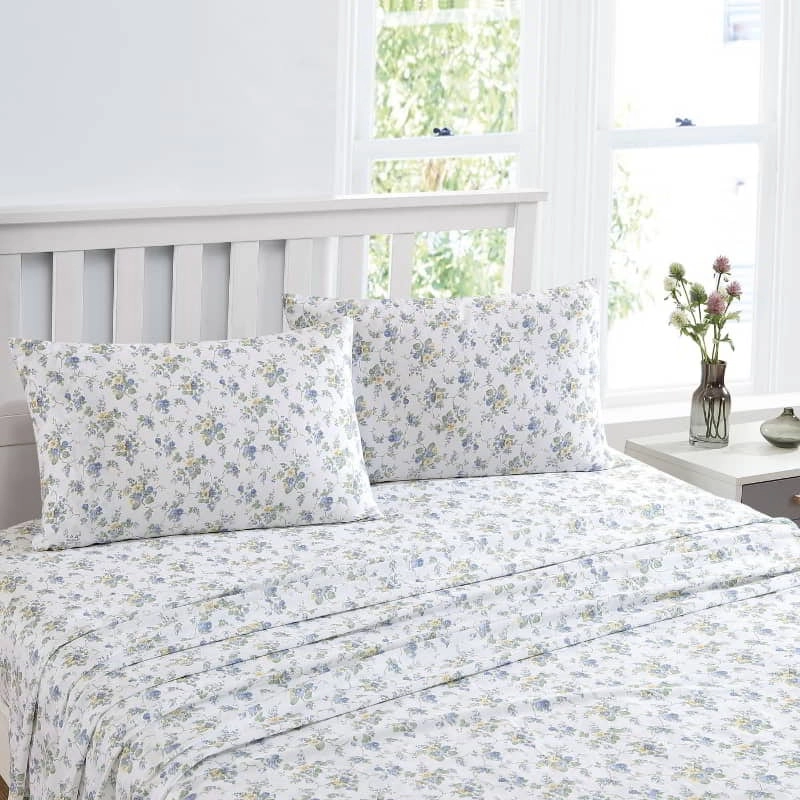 Laura Ashley Le Fleur 375 Thread Count Sheet Set