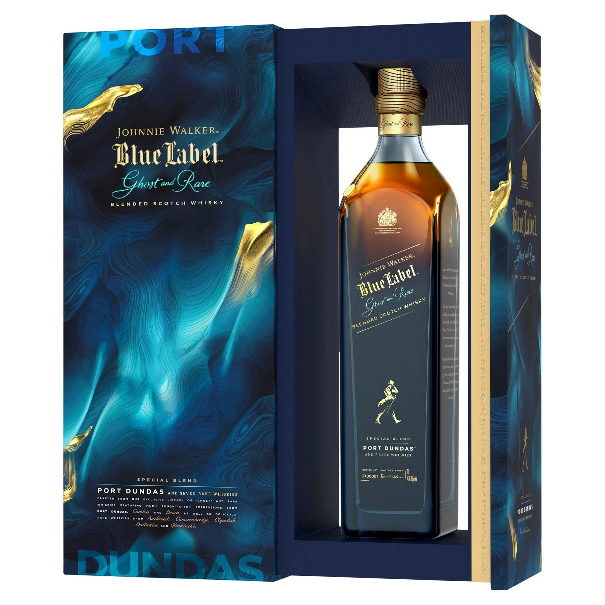 Johnnie Walker Blue Label Ghost & Rare Port Dundas Scotch Whisky (750mL)