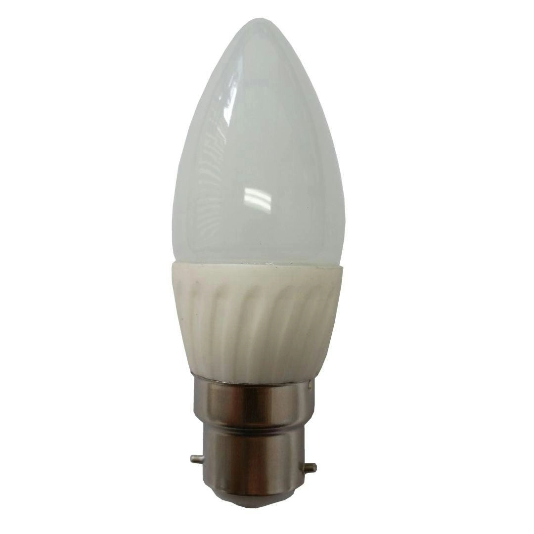 LED Globe 4Watt B22 Candle Frosted Warm White 4000K 10 PACK