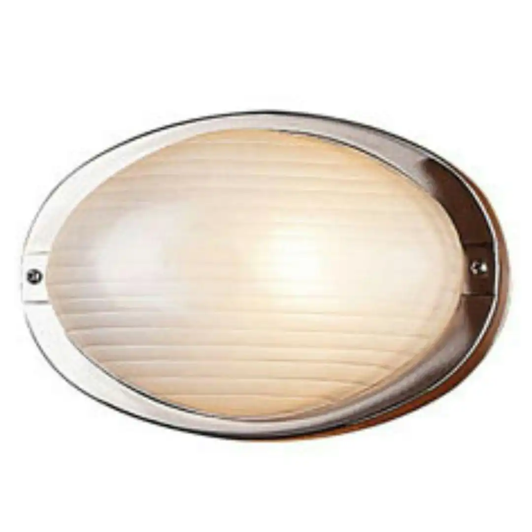 OVALE - Stainless Steel - Bunker - Small Wall Light CLEARANCE OVER 50% OFF