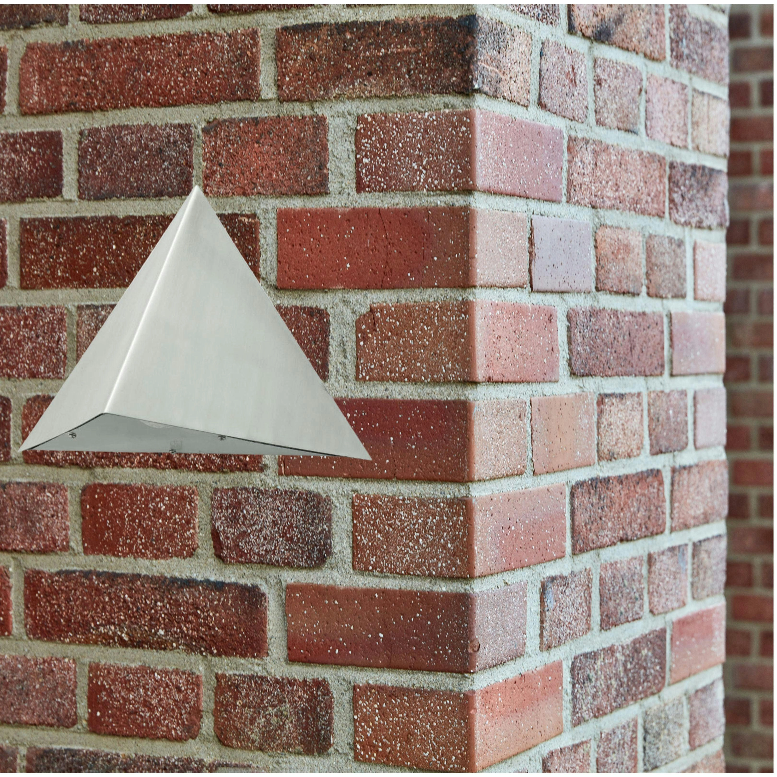 PYRAMID - Stainless Steel - Exterior Wall Light CLEARANCE OVER 50% OFF