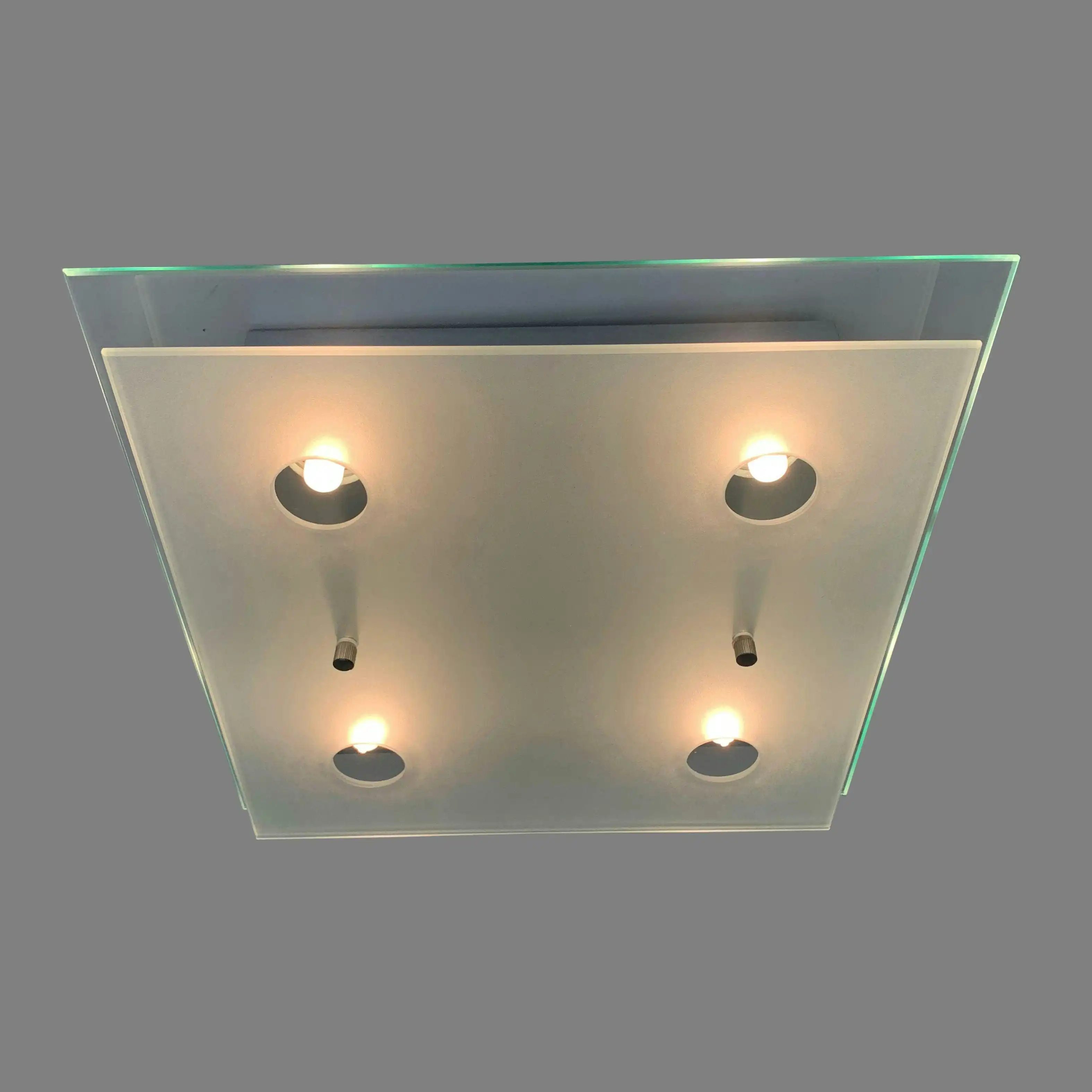 ISCHIA 4 Light Square Glass Ceiling Light