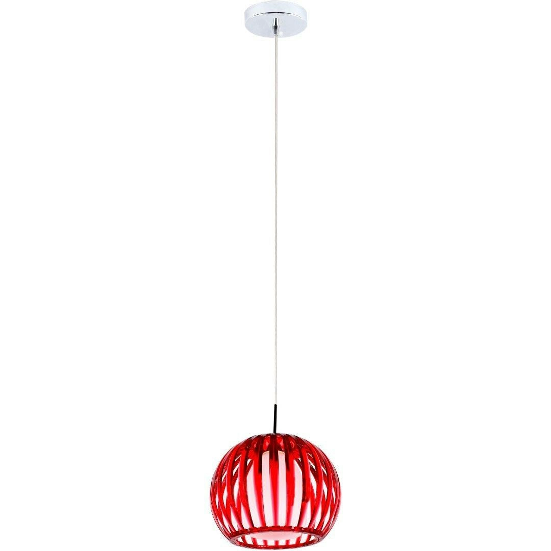 50% OFF LUPO  Red Acrylic & Glass Pendant CLEARANCE  WAS $104.00