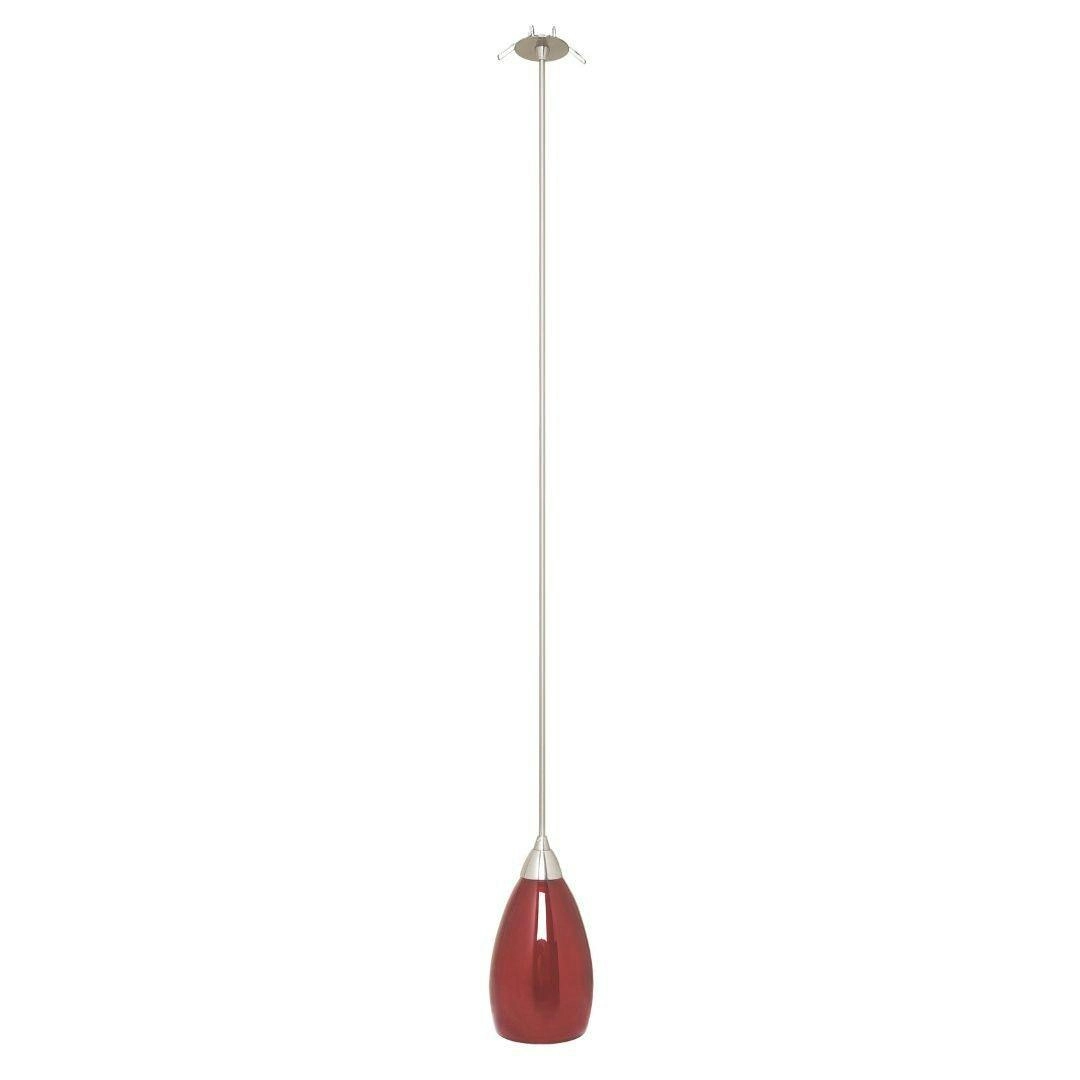 NIKI - Twin Glass - Single Light Pendant - Red