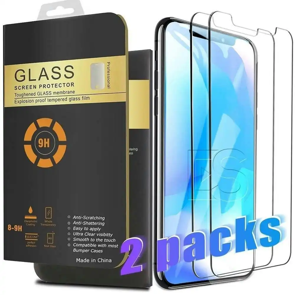 2 Pack Glass Screen Protector for iPhone 13, iPhone 13 Mini, iPhone 13 Pro Max