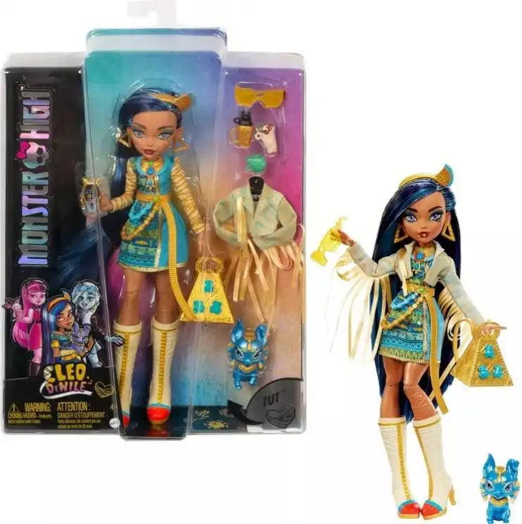 Monster High Cleo De Nile Doll With Pet And Accessories